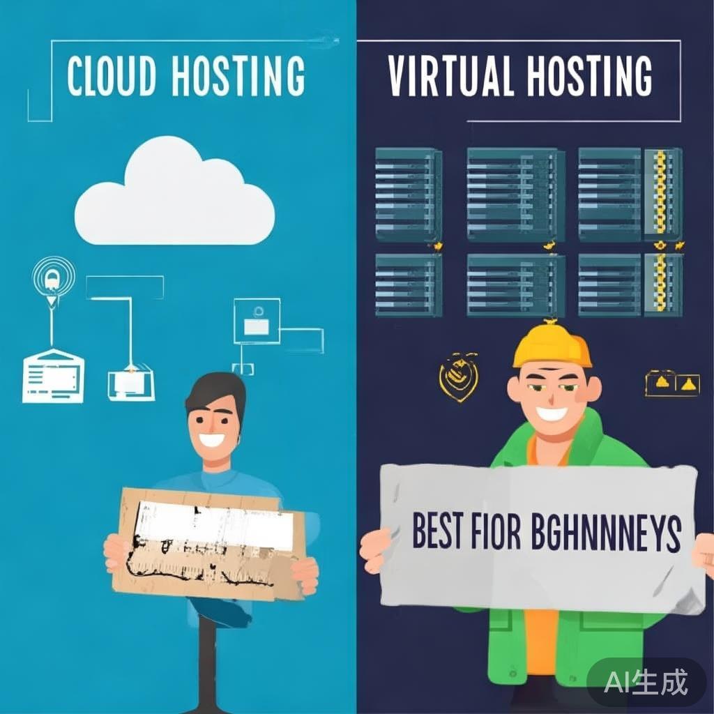 云主机和虚拟主机区别 哪个适合建站新手长期使用